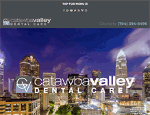 Tablet Screenshot of catawbavalleydentalcare.com